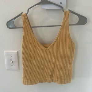 Yellow Free People Crop Top.